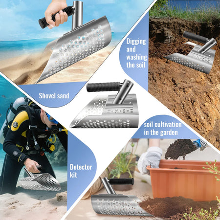 Portable Beach Sand Scoop Shovel Metal Detector &ndash; Durable