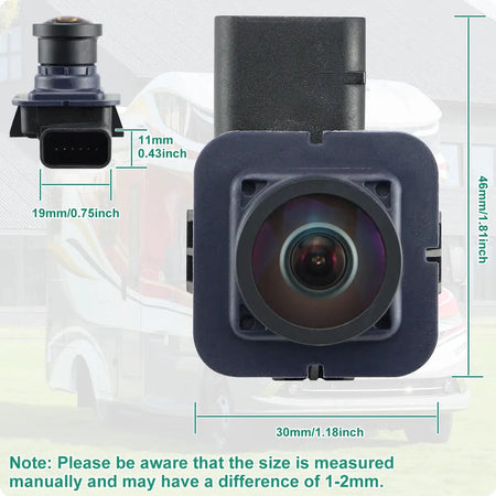 ABS Rear View Camera with Guide Line for Ford Transit by InterCyprus Trading Ltd