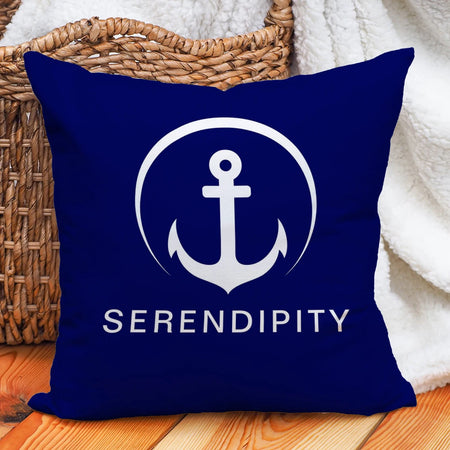 Personalised Nautical Anchor Pillow Covers for Home and Yacht Decor LK240728000078 / 35X35CM