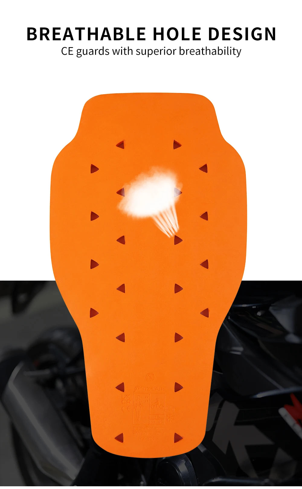 WOSAWE CE Insert Armor Knee Hip Protector &ndash; Soft Anti Drop