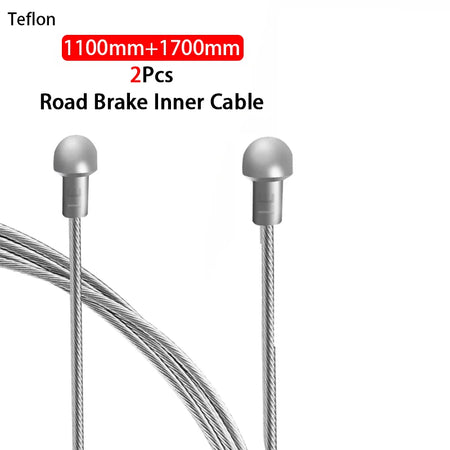 2Pcs Coated Brake Shift Cable MTB Road Bike &ndash; Durable Universal Derailleur Lines Road Brake 1.M 1.7M