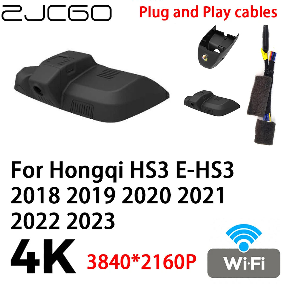 Car DVR Dash Cam 4K 2160P Plug and Play for Hongqi HS3 E-HS3