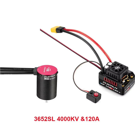 HobbyWing QuicRun WP 10BL120 G2 120A Waterproof Sensorless Brushless ESC Speed Controller 3652 3660 G2 Motor for 1/10 RC Cars by InterCyprus Trading Ltd