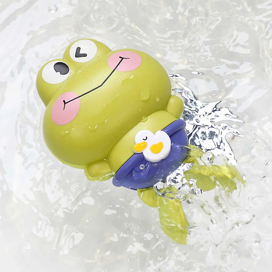 Floating Clockwork Frog Bath Toys for Kids - Fun Swimming Toy for Ages 3-6