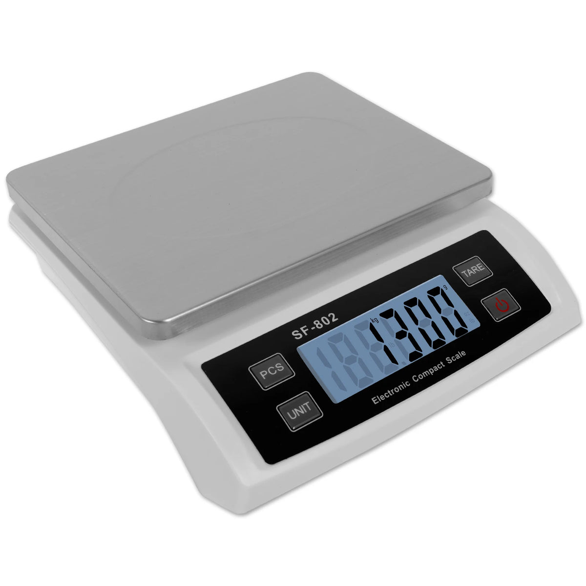 30kg/66lb Digital Kitchen Scale With LCD &ndash; Large Capacity White