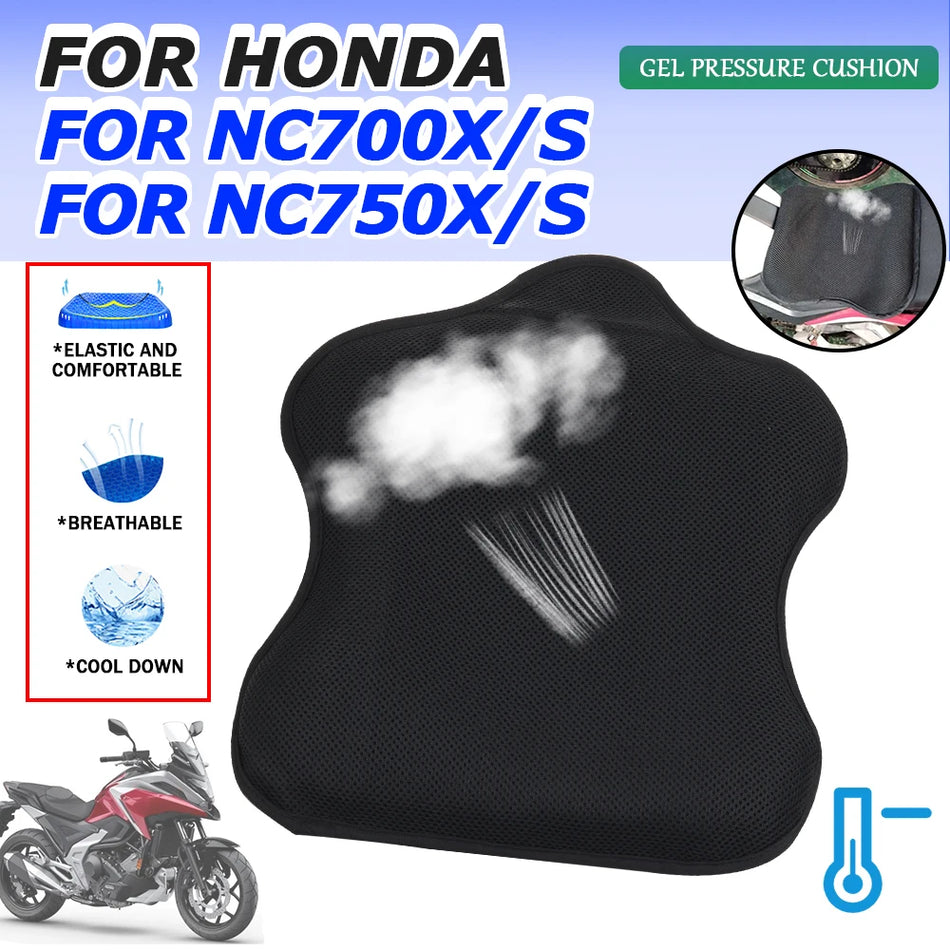 Cuscino in gel per sella Honda per NC750X NC700X NC750S NC700S, copertura imbottita in gel traspirante e rinfrescante
