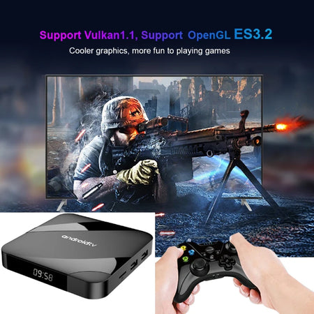 TV98 ATV W2 &ndash; Android 14 Ultra HD 8K Dual WiFi 4G 5G BT5