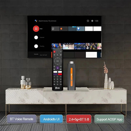 CLIBABIQBOX TV98 ATV H618 Smart TV Stick - 8K Android Media Player with Dual WiFi &amp; Bluetooth 5.0