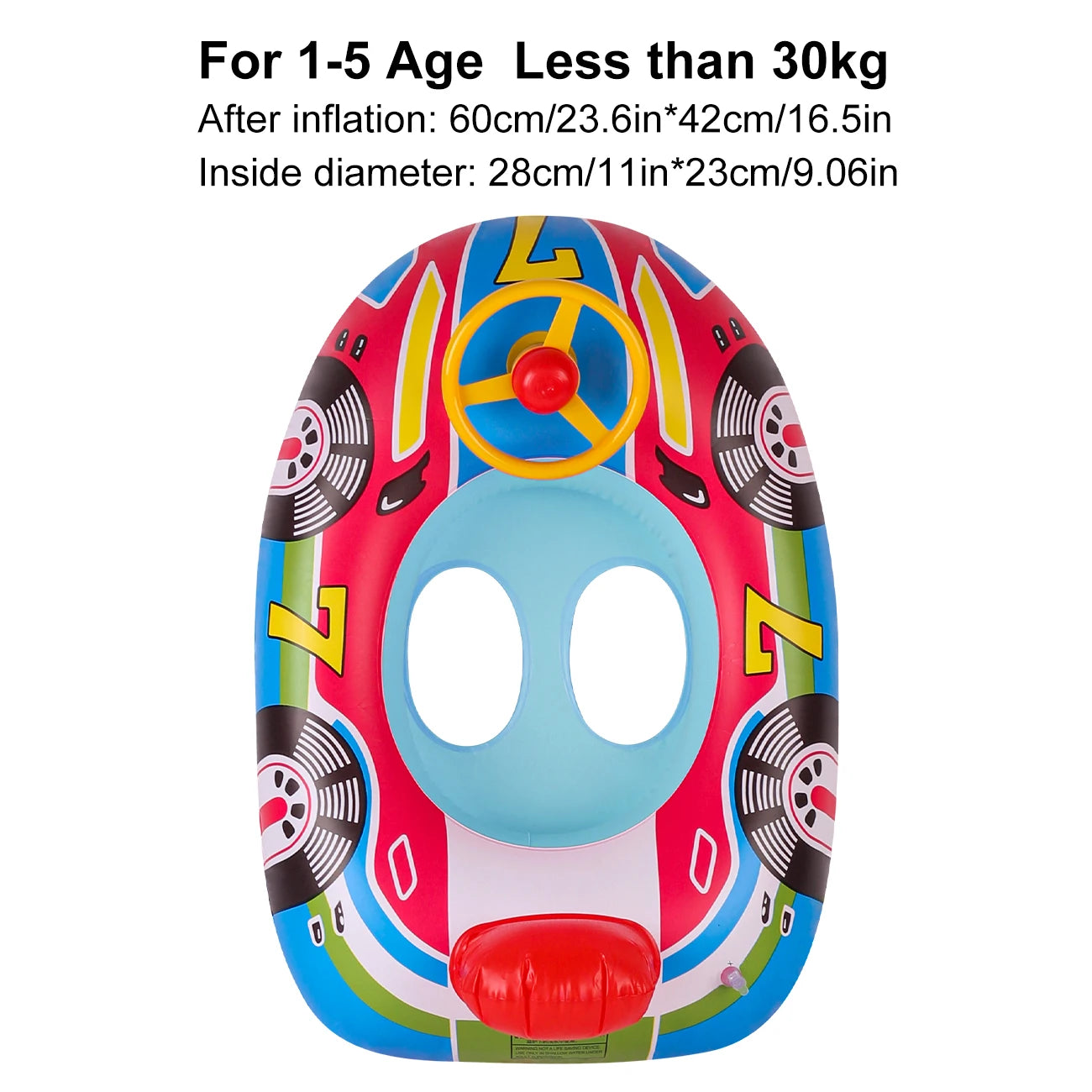 Car-Shaped Pool Float Ring &ndash; Fun and Safe Summer Swim Blue