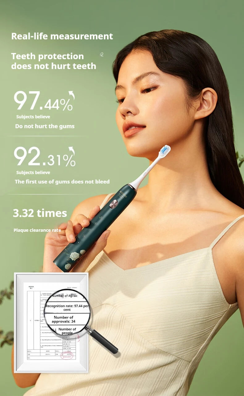 SOOCAS X3S White Rose &ndash; IPX7 Waterproof with 180 Days Battery Life