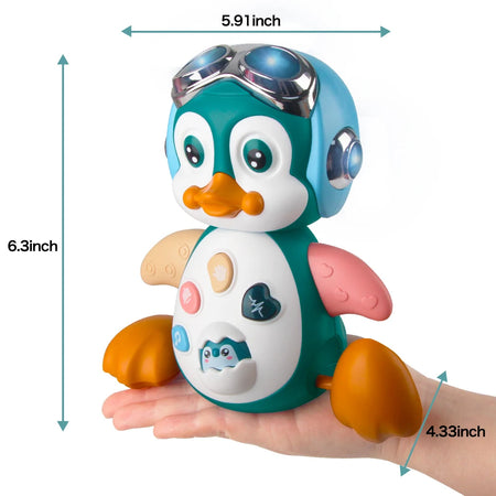 Musical Penguin Crawling Toy &ndash; Interactive Developmental Fun