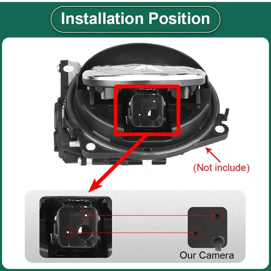 Special 5 Pin HD AHD 1080P 170° Fisheye Lens Rear View Reverse Backup Camera Replace For VW Badge Flip Emblem Logo Handle Switch by InterCyprus Trading Ltd