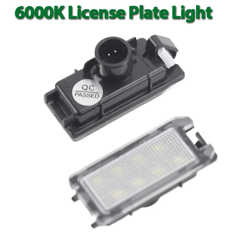 Luzes de Placa LED Brancas para Jeep Grand Cherokee Compass Dodge 500