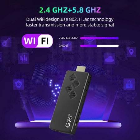 Global Version Android13 G96 TV Stick 8K | Portable Streaming Media Dongle