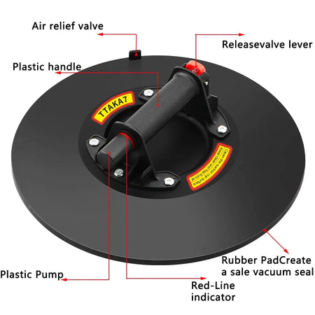 Vacuum Suction Cup 250kg Lifter &ndash; Heavy Duty Handling