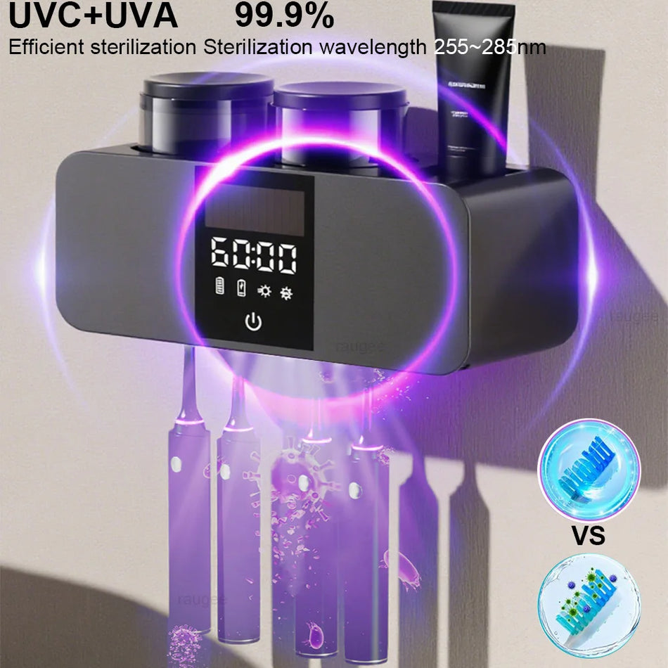 UV elektrischer Zahnbürstensterilisator und tragbarer Trockner Wandhalter