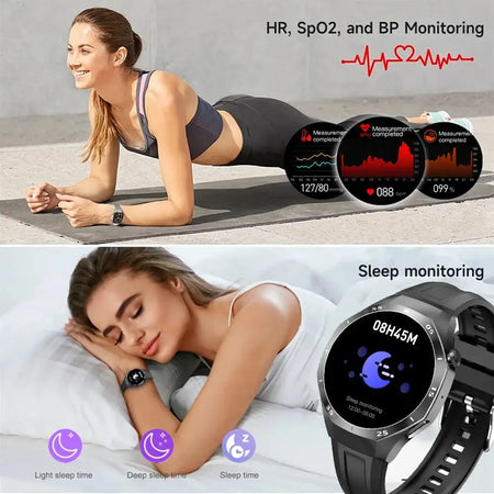 LAXASFIT 2025 Smart Watch Men Women NFC Heart Rate Tracker