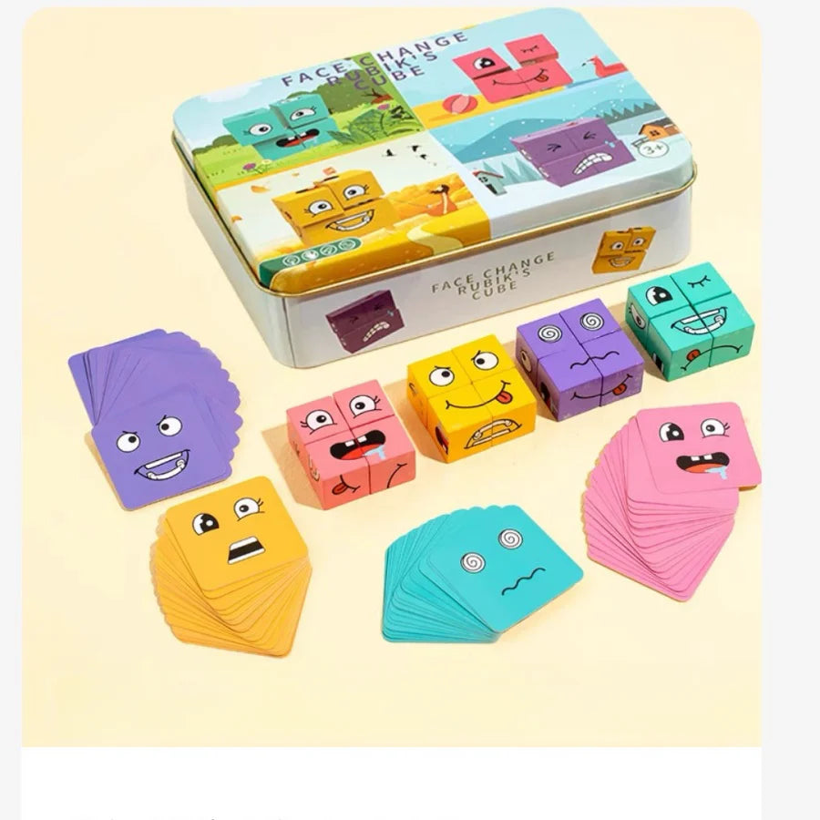 Kids Emotions Expression Game - Montessori Learning Fun Iron box