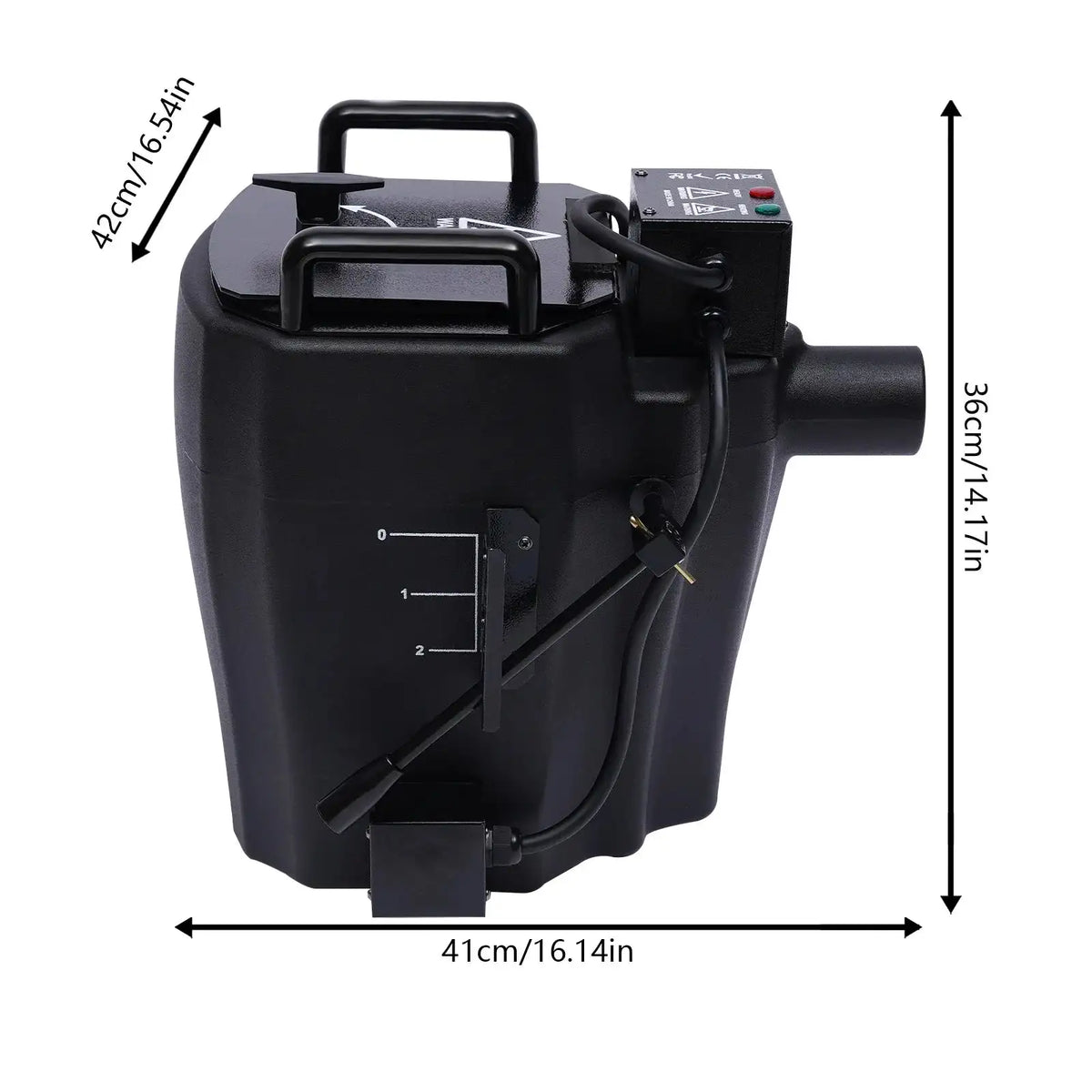 3500W Dry Ice Fog Machine &ndash; 150M Coverage for Events black / GERMANY
