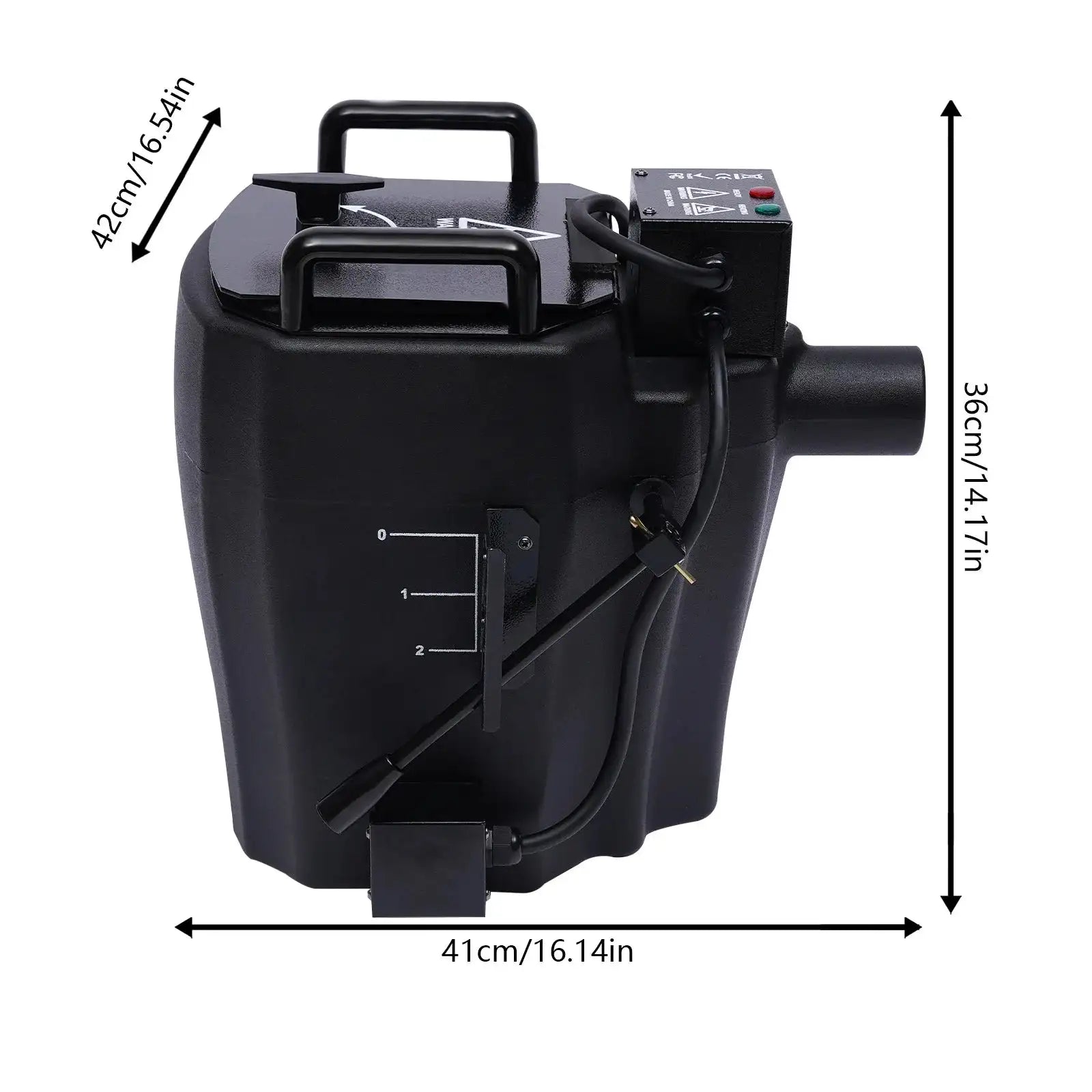 3500W Dry Ice Fog Machine &ndash; 150M Coverage for Events black / GERMANY