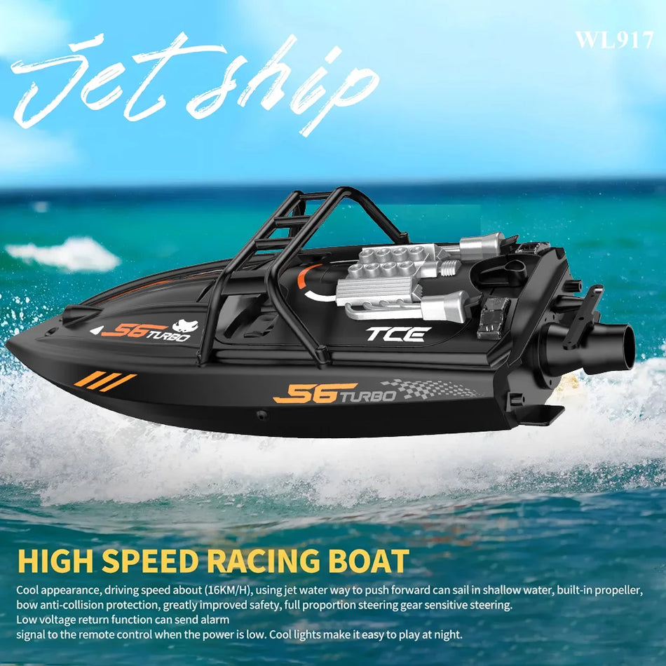 RC Boat High Speed Racing Ship - Turbojet Propulsion