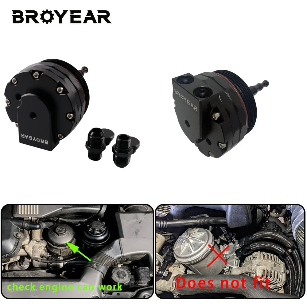 Aluminum Oil Filter Housing Cap For BMW E36 E39 E46 E60 M52 Engine by InterCyprus Trading Ltd