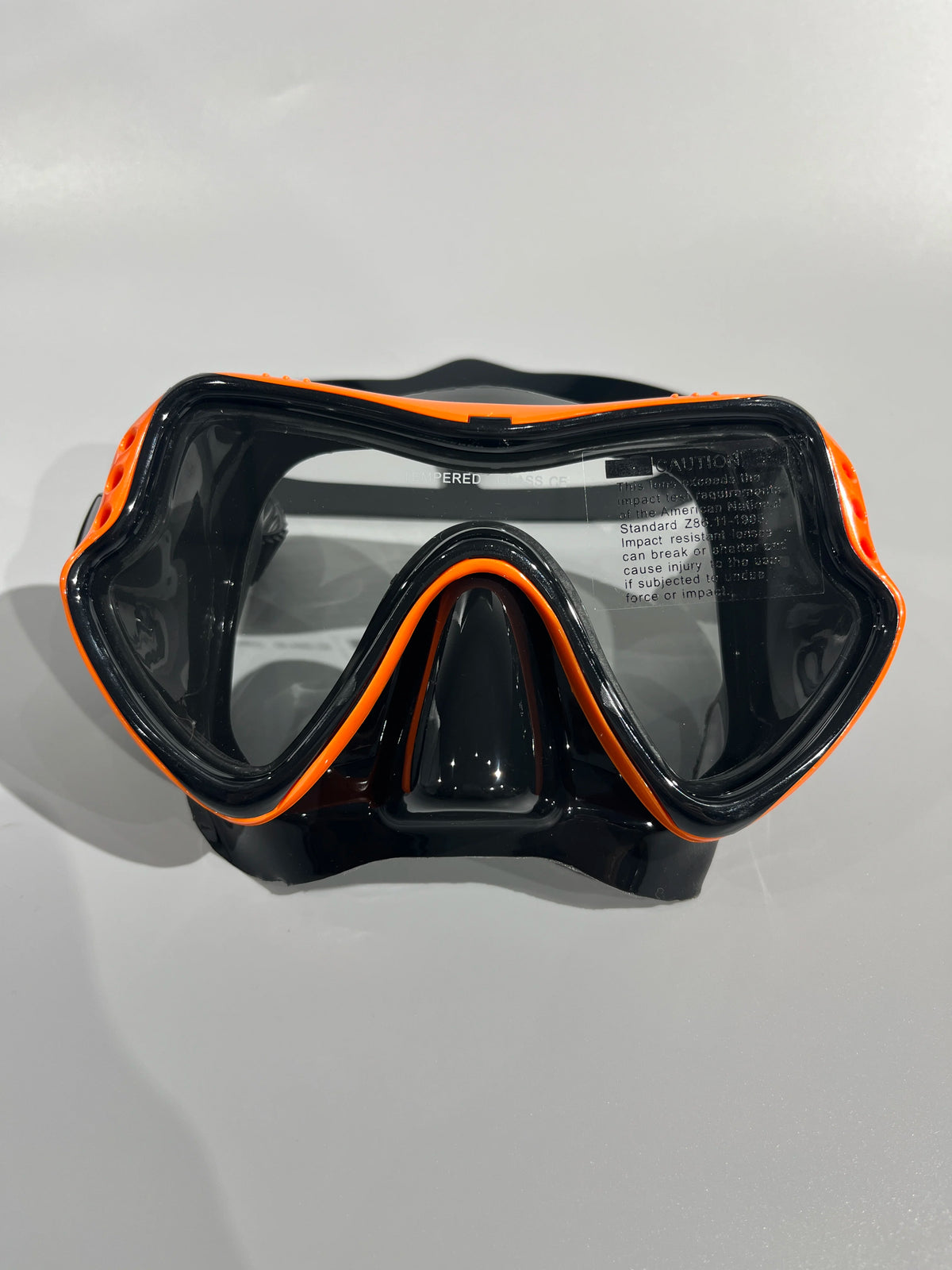 Professional Silicone Scuba Diving Mask - Anti-Fog, UV Protection, Waterproof for Adults 306Orange black / CHINA