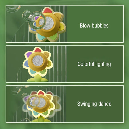 Dancing Sunflower Bubble Machine &ndash; Lights And Movement