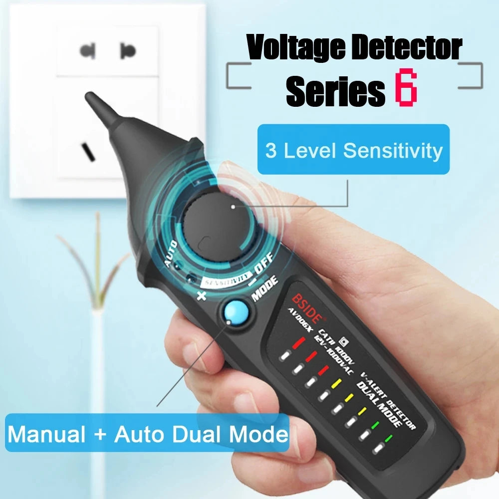 Non-Contact Voltage Detector - BSIDE AVD06 Smart Tester with Adjustable Sensitivity