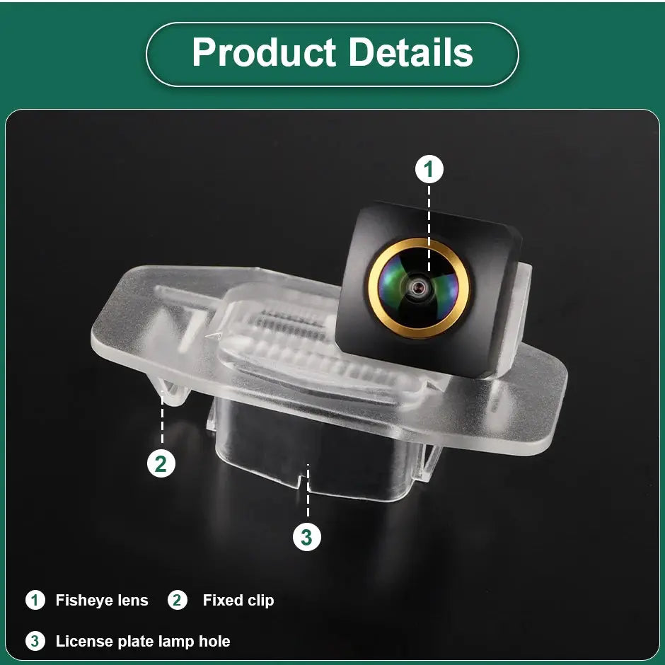 MCCD AHD 1080P Lens Car Rear View Reverse Backup Camera For Honda Accord Civic City Crider Spirior Greiz RDX Fit 2008-2016 by InterCyprus Trading Ltd