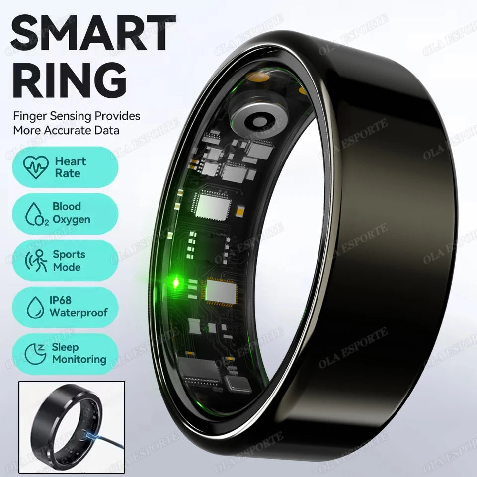 For Xiaomi Smart Ring - Bluetooth Heart Rate &amp; Blood Oxygen Monitor Black / 13