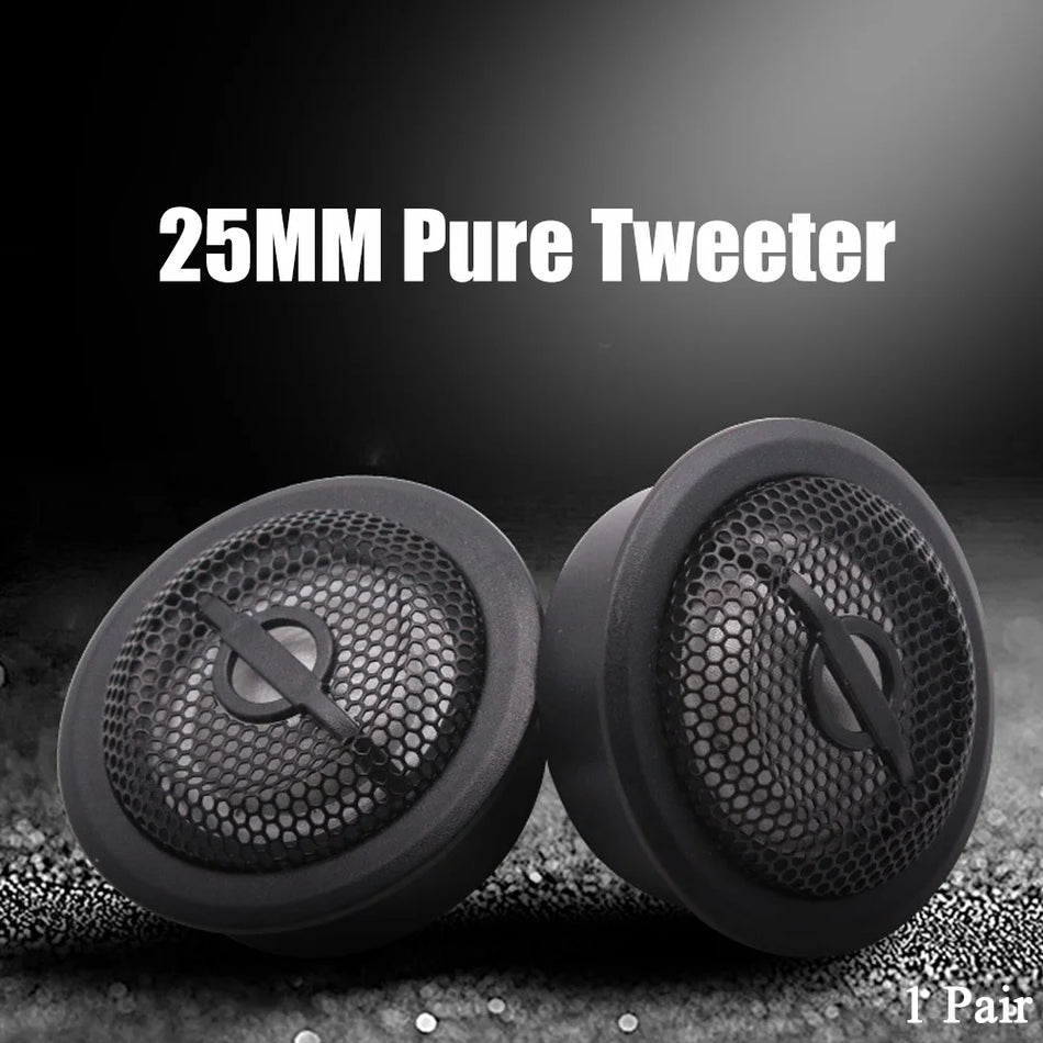 Universal Car Tweeter Speaker 25mm Silk Dome HiFi, 92dB, 4 Ohm