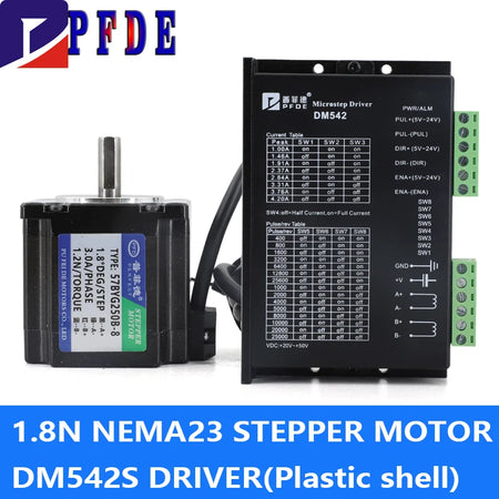 NEMA 23 Stepper Motor &ndash; Exceptional Precision and Reliability motor and DM542S / 8MM