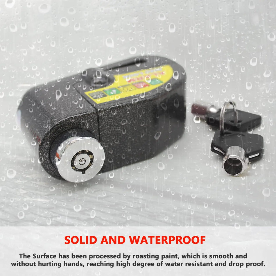 Συναγερμός Δίσκου Κλειδαριά για Μοτοσυκλέτα και Ποδήλατο με 110dB Δυνατό Αντικλοπικό Σύστημα