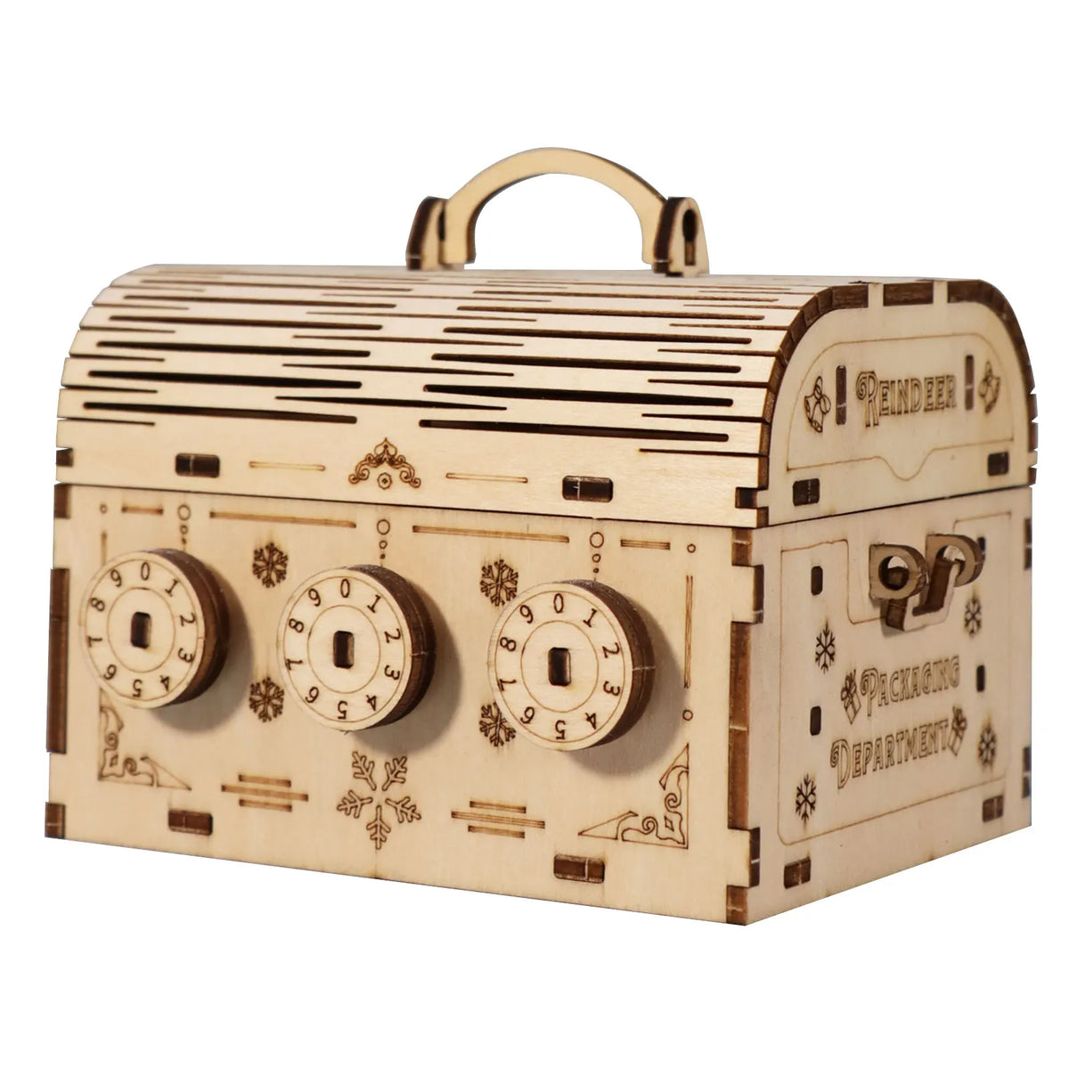 3D Wooden Puzzle DIY Treasure Box Model Kits &ndash; Brain Teaser