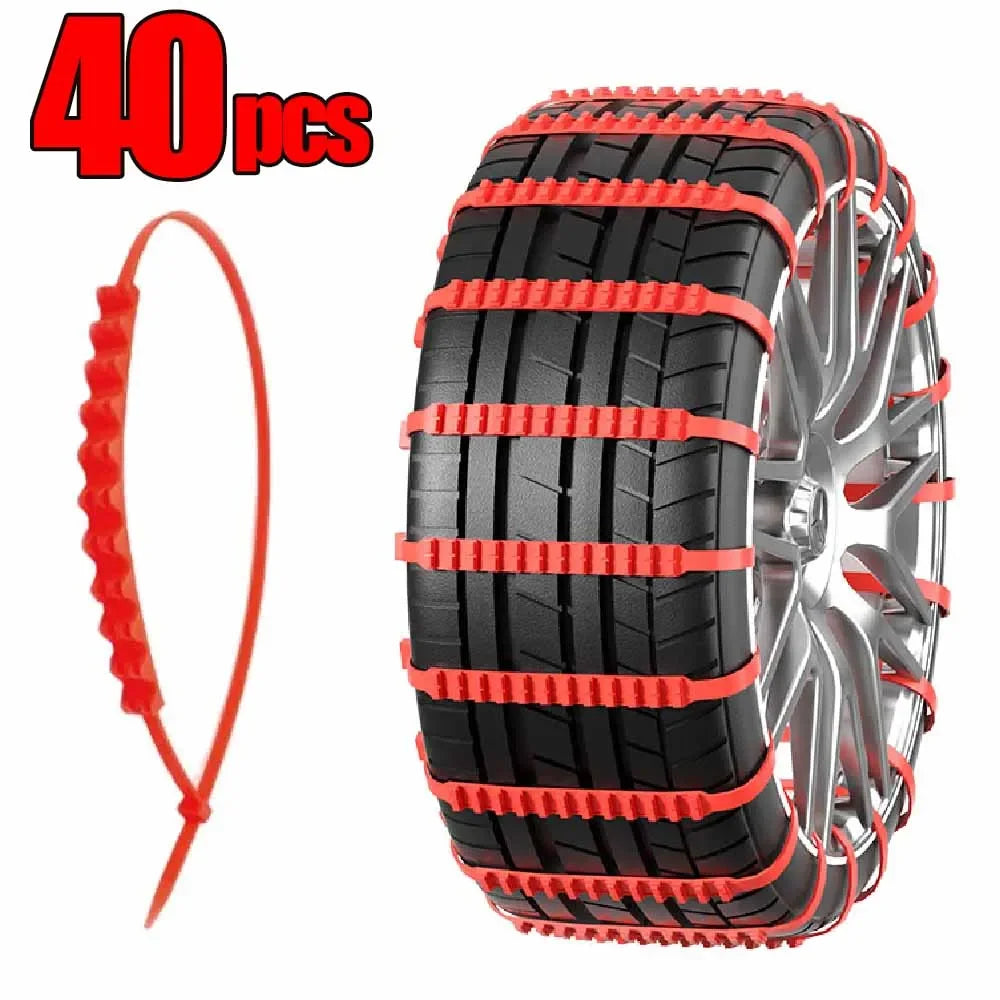 Car Tires Chains &ndash; Anti-Slip Design For Winter Safety 40pcs