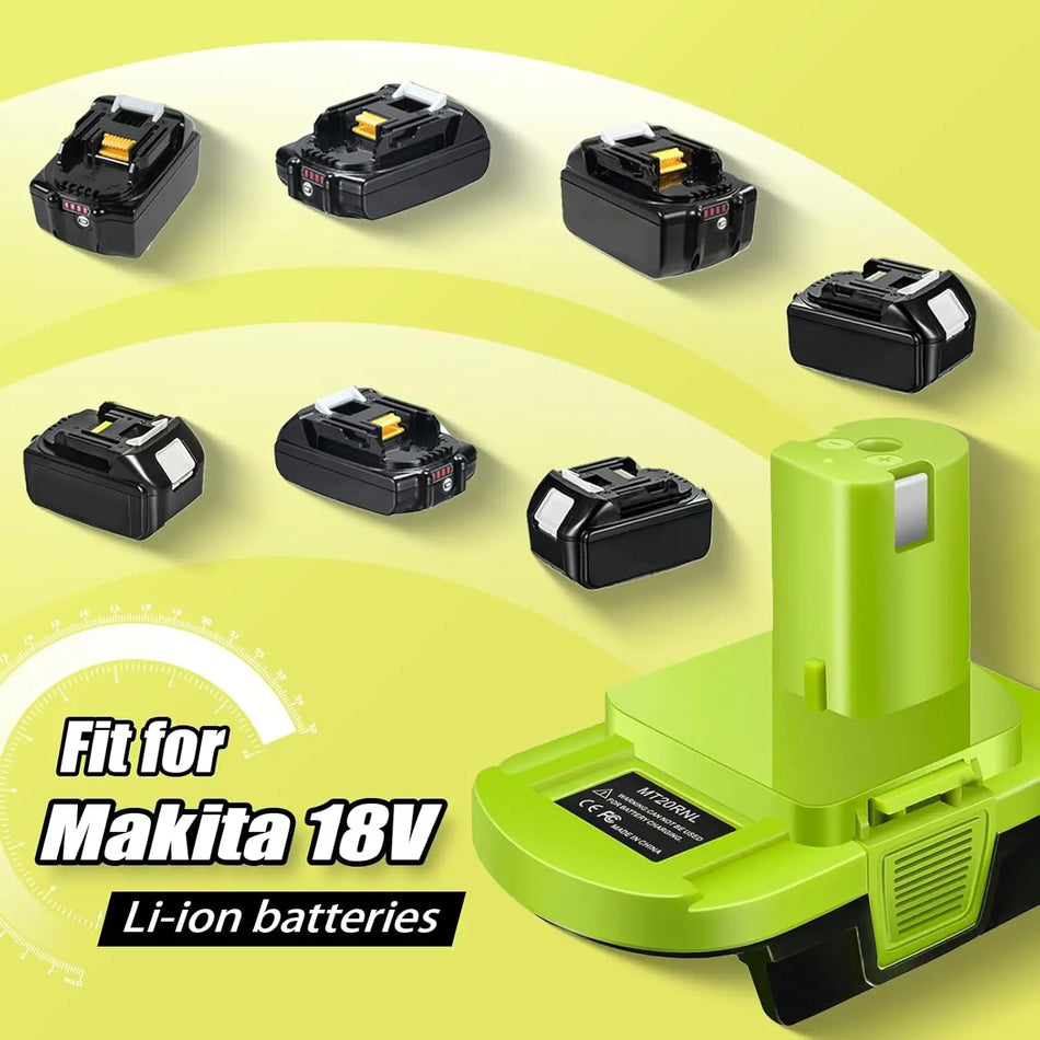Adaptador de Bateria MT20RNL Para Makita 18V Para Ferramentas Sem Fio Ryobi 18V