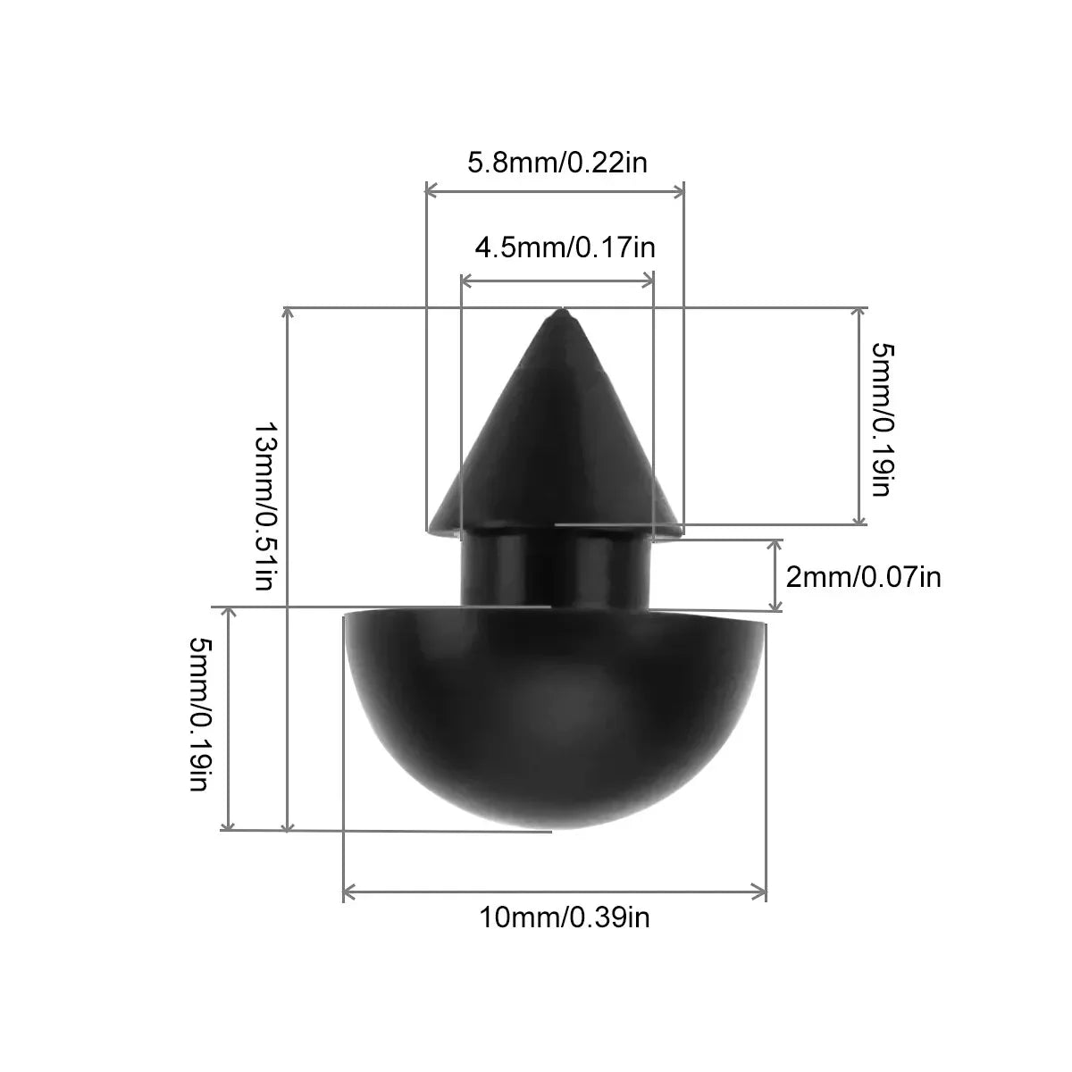 10PCS RV Glass Lid Rubber Bump Stop for 4.5mm Caravan Camper Cookware