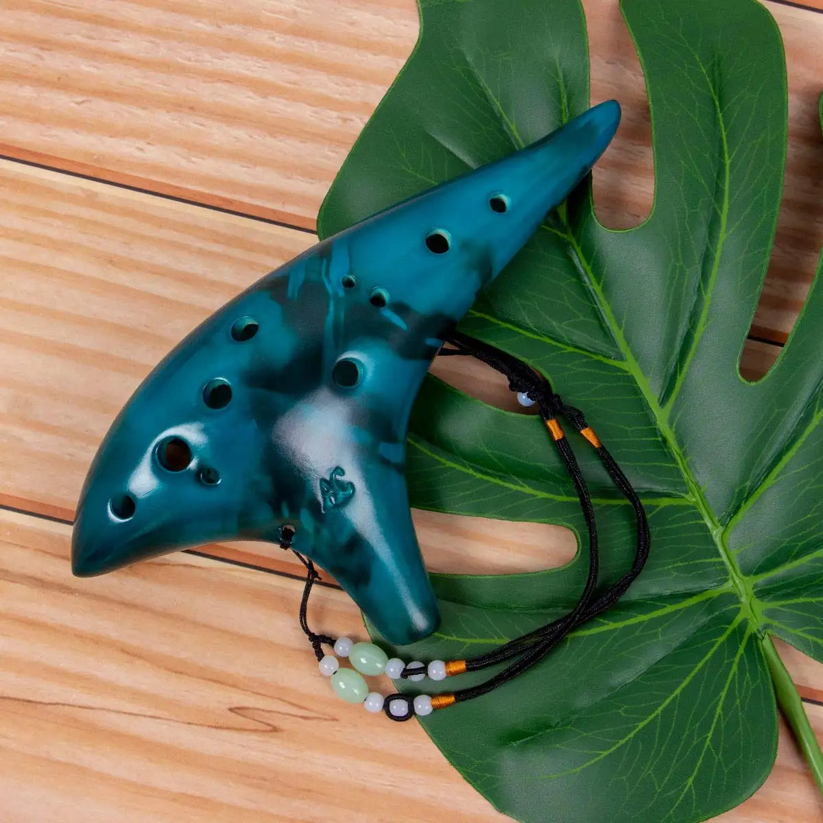 Ocarina12 Tones Alto C Ceramic Ocarina &ndash; With Song Book