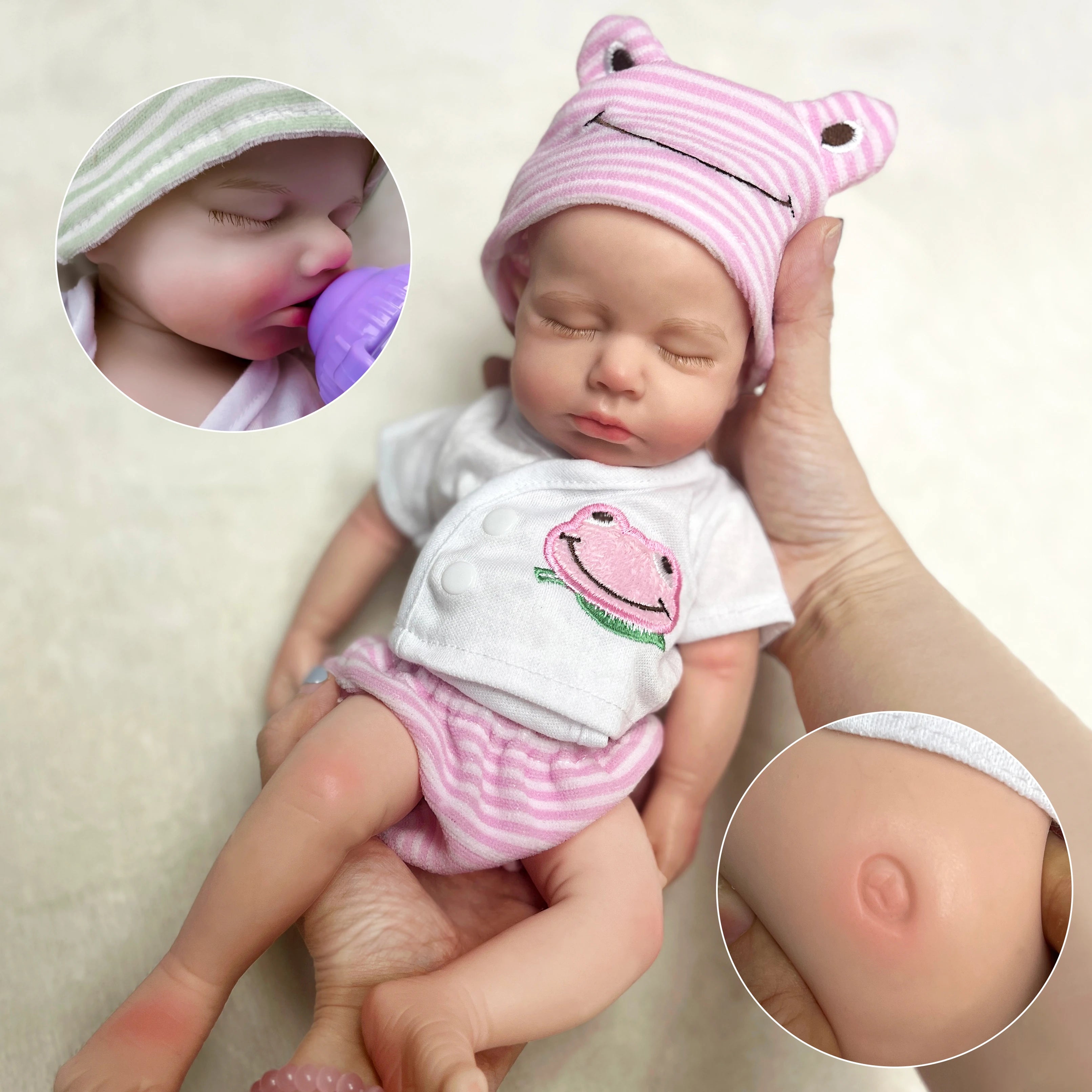 OtardDolls Loulou Full Body Silicone Reborn Baby Doll Silicone Girl