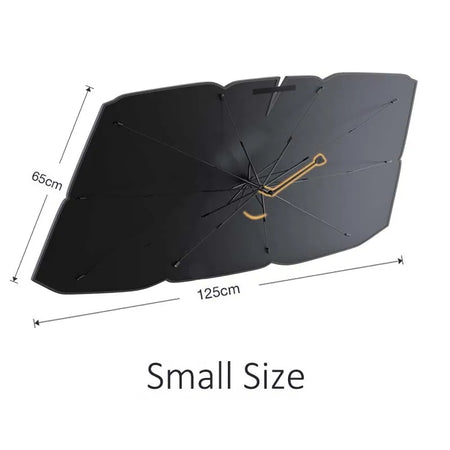 HELLOLEIBOO Foldable Car Sunshade Umbrella for Ultimate Heat and UV Protection Small Size