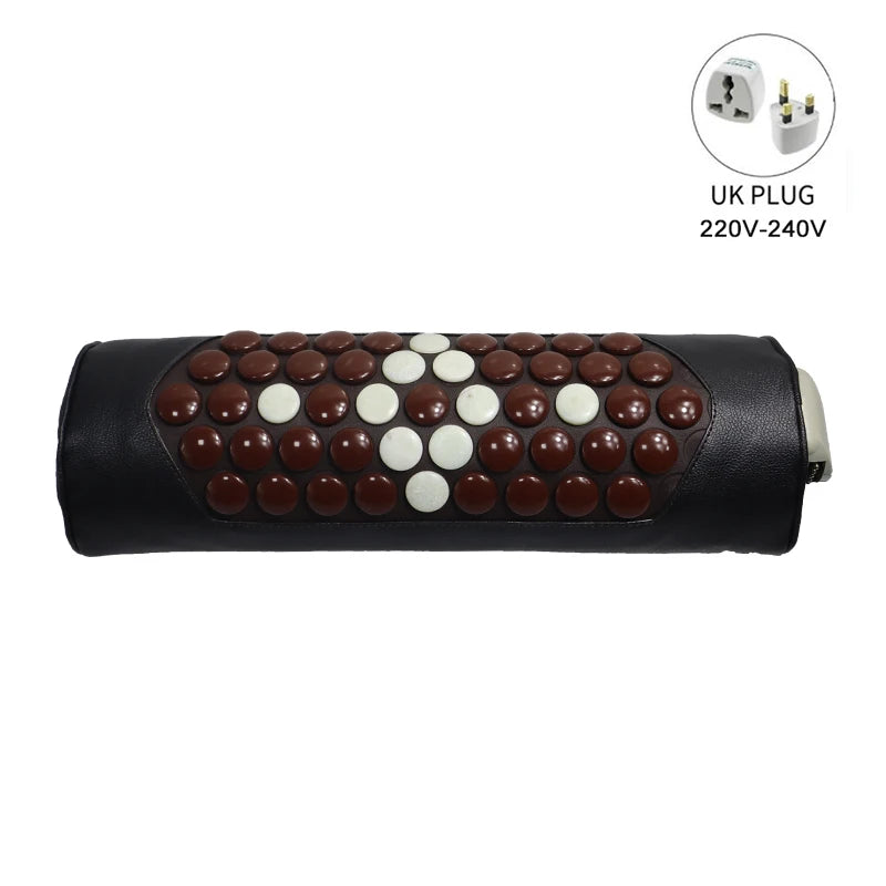 Jade Massage Pillow Tourmaline Neck Pillow &ndash; Pain Relief UK Plug