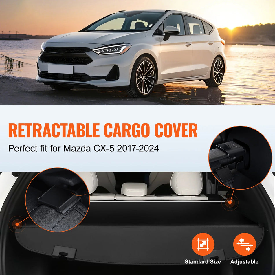 Cubierta de maletero retráctil para Mazda CX5 impermeable