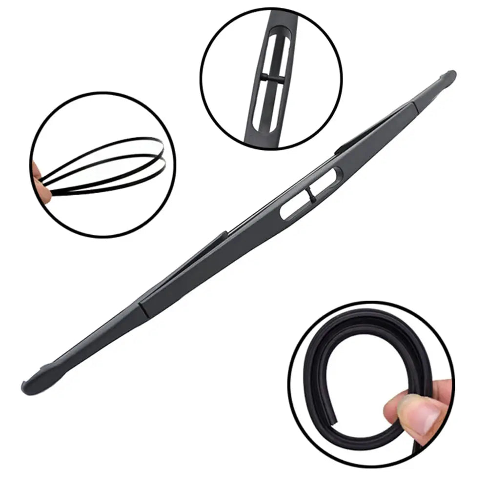 Misima Windshield Wiper Blades Kit For Dacia Renault Sandero MK1 2007 - 2012 Front Rear Window Wiper Set 2008 2009 2010 2011 by InterCyprus Trading Ltd