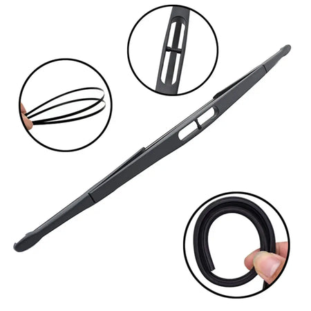 Misima Windshield Wiper Blades Kit For Dacia Renault Sandero MK1 2007 - 2012 Front Rear Window Wiper Set 2008 2009 2010 2011 by InterCyprus Trading Ltd