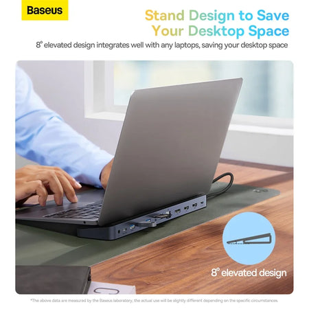 Baseus EliteJoy Gen2 USB C Hub - 4K 60Hz Dual HDMI Pro