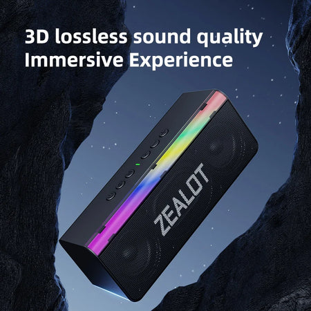 Zealot-S72 Portable Bluetooth Speaker - Waterproof 20W Bass