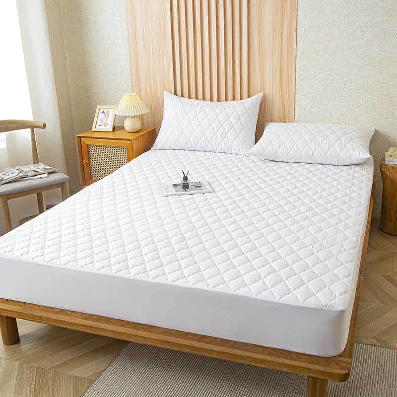 Waterproof Throw Mattress Cover &ndash; Superior Protection and Comfort White / 90x200x30cm