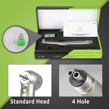 WJ-162/1 Dental LED Handpiece &ndash; Push Button Chuck Design 4H-S-SET