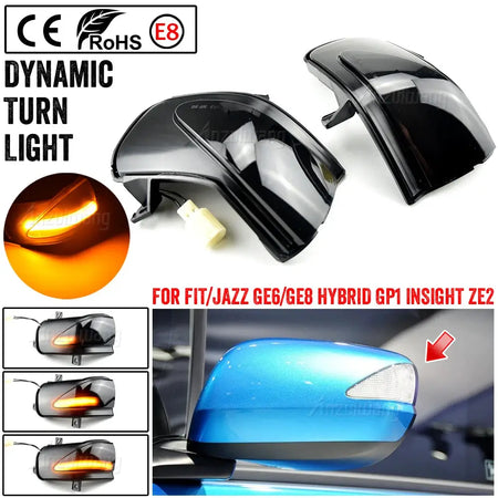 LED Dynamic Turn Signal Lights for Honda Fit Jazz GE 2009-2014 by InterCyprus Trading Ltd